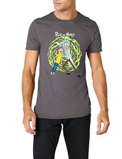 CID Herren Vd-Pe15313T T-Shirt, grau, Large von Rick and Morty