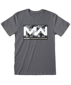 Call of Duty Modern Warfare – Camo Box – Herren-T-Shirt, Grau, Frontdruck - offizielles Produkt, Sweatshirt., Grau Large von Rick and Morty
