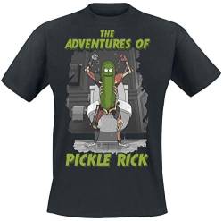 Rick and Morty Adventures of Pickle Rick T-Shirt schwarz S von Rick and Morty