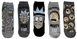 Rick and Morty Herren-Socken, knöchelfrei, 5 Paar, merhfarbig, Einheitsgröße von Rick and Morty