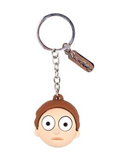 Rick and Morty Unisex PORTE-CLES BOITE MORTY FACE 3D Schlüsselanhänger , Multicouleur, 18 cm von Rick and Morty