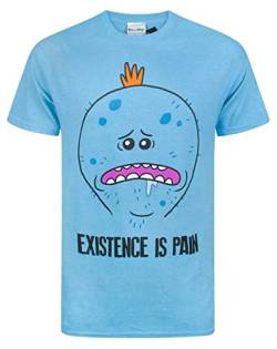 Rick und Morty T-Shirt Herr Meeseeks Existenz ist Schmerz Charakter Blue Tee von Rick and Morty