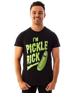 Rick und Morty T-Shirt Ich Bin Gickle Rick Herren Schwarz kurzärmliges T-Stück Large von Rick and Morty