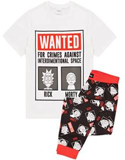Rick und Morty wollten Herren Pyjama Poster T-Shirt und Lounge Hose XXL von Rick and Morty