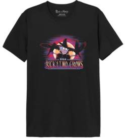 Rick et Morty Herren Uxrimodts002 T-Shirt, Schwarz, L von Rick et Morty