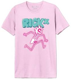 Rick et Morty Herren Uxrimodts003 T-Shirt, Rosa, S von Rick et Morty