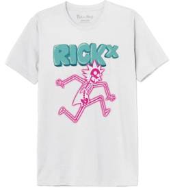 Rick et Morty Herren Uxrimodts003 T-Shirt, weiß, XS von Rick et Morty