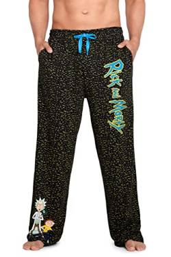 Rick and Morty Schlafanzughosen Herren Lang Pyjama Hose Herren (2XL, Mehrfarbig) von Rick & Morty