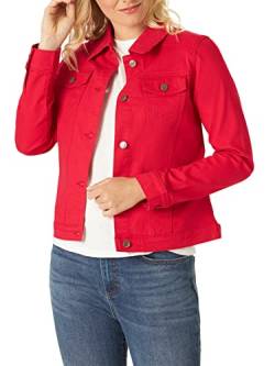 Riders by Lee Indigo Damen Stretch Jeansjacke, Jalapeno Kirschrot, S von Riders by Lee Indigo