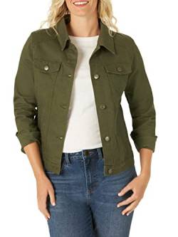 Riders by Lee Indigo Damen Stretch Jeansjacke, Olive Night, L von Riders by Lee Indigo