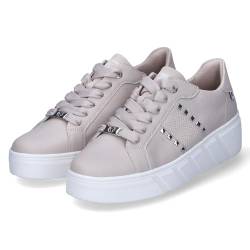 Rieker Damen Schnürschuhe/Low Sneaker Rosa Leder-Synthetik-Mix, Größe:39, Farbauswahl:beige von Rieker Evolution