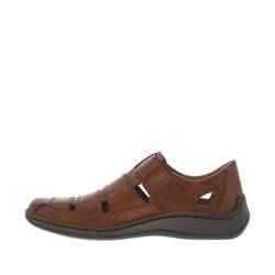 Rieker 05278-24 Brown Leather Mens Rip Tape Summer Shoes 46 von Rieker