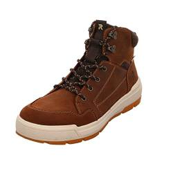 Rieker Boots Leder-/Textilkombination uni Boots braun warm Winter von Rieker