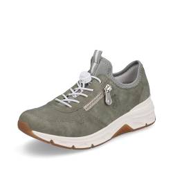 Rieker Damen 48163 Sneaker, grün, 38 EU von Rieker