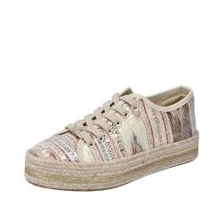 Rieker Damen 94010 Sneaker, Beige, 41 EU von Rieker