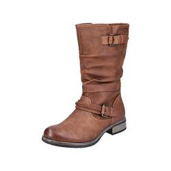 Rieker Damen 98860 Hohe Stiefel, Braun (Nuss 22), 36 EU von Rieker