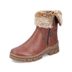 Rieker Damen Ankle Boots Z1082, Frauen Stiefeletten,winterstiefeletten,booties,halbstiefel,kurzstiefel,uebergangsschuhe,braun (25),38 EU / 5 UK von Rieker