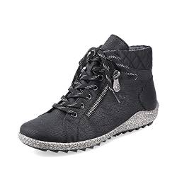 Rieker Damen Bequemschuhe Z7540, Frauen Schnürhalbschuhe,lose Einlage,riekerTEX,schnürschuhe,flexibel,Winter,tex,schwarz (01),37 EU / 4 UK von Rieker