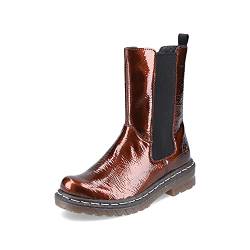 Rieker Damen Chelsea Boots 76280, Frauen Stiefeletten,Schlupfstiefel,Women's,Woman,Lady,Ladies,Boots,Stiefel,Bootee,Booties,braun (25),38 EU / 5 UK von Rieker