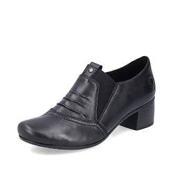 Rieker Damen Hochfront Pumps 41657, Frauen Absatzschuhe,Court Shoes,stöckelschuhe,College-Pumps,hoch geschlossen,Heels,schwarz (00),38 EU / 5 UK von Rieker