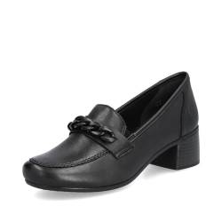 Rieker Damen Hochfront Pumps 41660, Frauen Absatzschuhe,stöckelschuhe,Businessschuhe,College-Pumps,hoch geschlossen,büro,schwarz (00),36 EU / 3.5 UK von Rieker