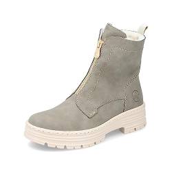 Rieker Damen Klassische Stiefeletten X8572, Frauen Stiefeletten,lose Einlage,hoch,boots,stiefel,bootee,booties,halbstiefel,grün (52),38 EU / 5 UK von Rieker