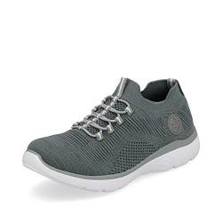 Rieker Damen Low-Top Sneaker M5074, Frauen Halbschuhe,Sportschuhe,Freizeitschuhe,Turnschuhe,Laufschuhe,schnürschuhe,grün (52),38 EU / 5 UK von Rieker