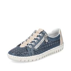 Rieker Damen M2357 Sneaker, blau, 38 EU von Rieker