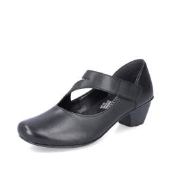 Rieker Damen Riemchen Pumps 41793, Frauen Absatzschuhe,Abendschuhe,Court Shoes,stöckelschuhe,Spangenpumps,Mary-Jane,Heels,schwarz (02),40 EU / 6.5 UK von Rieker