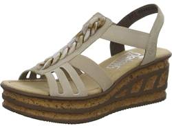 Rieker Damen Sandalen 68159-60 beige Gr. 40 von Rieker