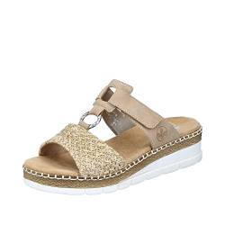 Rieker Damen Sandalen V1243-60 beige Gr. 41 von Rieker