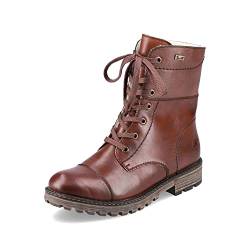 Rieker Damen Schnürstiefel Y6723, Frauen Stiefel,schnürung,Winterstiefel,Winterschuhe,uebergangsstiefel,uebergangsschuhe,Boots,braun (25),38 EU / 5 UK von Rieker