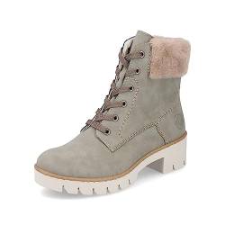 Rieker Damen Schnürstiefeletten X5718, Frauen Stiefeletten,uebergangsschuhe,uebergangsstiefel,chukka boots,schnürboots,grün (52),41 EU / 7.5 UK von Rieker