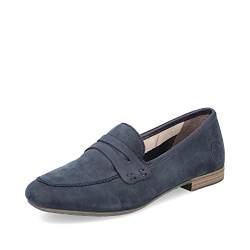 Rieker Damen Slipper 51762, Frauen Slip On,Businessschuhe,Anzugschuhe,elegant,büro,Freizeit,Slipper,Halbschuhe,Slip-ons,blau (15),38 EU / 5 UK von Rieker