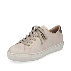 Rieker Damen Sneaker L9800, Frauen Schnürschuhe,schnürer,Sneaker,Halbschuhe,Freizeitschuhe,Schnuerschuhe,lace-up,beige (80),36 EU / 3.5 UK von Rieker