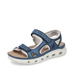 Rieker Damen Trekking Sandalen 64066, Frauen Sandalen,sommerschuhe,freizeitschuhe,offene schuhe,strandschuhe,blau kombi (14),38 EU / 5 UK von Rieker