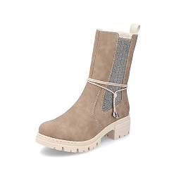 Rieker Damen Winterstiefel 76863, Frauen Stiefel,winterschuhe,uebergangsstiefel,uebergangsschuhe,winterboots,outdoorschuhe,beige (64),41 EU / 7.5 UK von Rieker