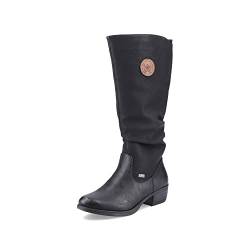 Rieker Damen Winterstiefel 93157, Frauen Stiefel,Winterboots,langschaftstiefel,warm,gefüttert,wasserdicht,Boots,schwarz (00),36 EU / 3.5 UK von Rieker