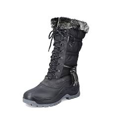 Rieker Damen Winterstiefel P9443, Frauen Stiefel,winterboots,fellboots,fellstiefel,warm,gefüttert,boots,winterstiefel,schwarz (00),36 EU / 3.5 UK von Rieker