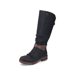 Rieker Damen Winterstiefel Z4792, Frauen Stiefel,schnürstiefel,gefüttert,wasserdicht,Boots,Winterschuhe,uebergangsschuhe,schwarz (00),38 EU / 5 UK von Rieker