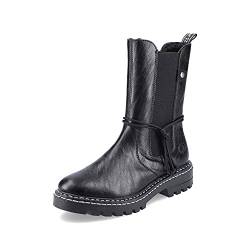 Rieker Damen Winterstiefel Z5580, Frauen Stiefel,uebergangsstiefel,uebergangsschuhe,Winterboots,halbschaftstiefel,warm,Boots,schwarz (00),37 EU / 4 UK von Rieker