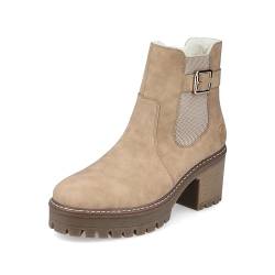 Rieker Damen Y8554 Chelsea-Stiefel, Beige, 39 EU von Rieker