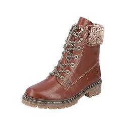 Rieker Damen Y9530 Schnürstiefel, Braun, 37 EU von Rieker