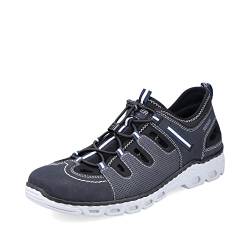 Rieker Herren Bequemschuhe 14507, Männer Schnürschuhe,lose Einlage,Schnuerschuhe,Schnuerer,straßenschuhe,lace-up,blau (14),41 EU / 7.5 UK von Rieker