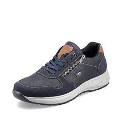 Rieker Herren Bequemschuhe B7613, Männer Schnürschuhe,Halbschuhe,schnürer,flexibel,Winter,wasserdicht,Schnuerschuhe,blau (14),45 EU / 10.5 UK von Rieker