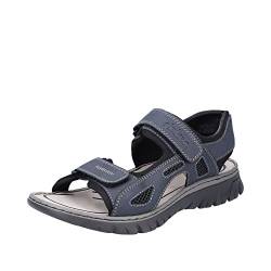 Rieker Herren Frühjahr/Sommer 26761 Geschlossene Sandalen, Blau (Navy/Schwarz/Schwarz 14), 43 EU von Rieker