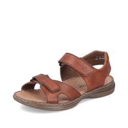 Rieker Herren Klassische Sandalen 21461, Männer Sandalen,offene schuhe,strandschuhe,sandaletten,klettsandalen,bequem,braun (24),41 EU / 7.5 UK von Rieker