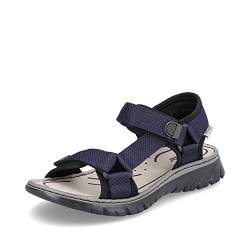 Rieker Herren Sandaletten 26772, Männer Sandalen,strandschuhe,sommersandalen,bequem,flach,sommerschuhe,freizeitschuhe,offene,blau (14),45 EU / 10.5 UK von Rieker