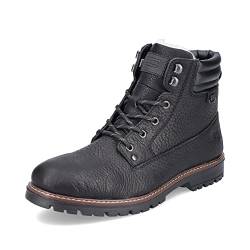 Rieker Herren Schnürstiefeletten F3600, Männer Stiefeletten,halbstiefel,Kurzstiefel,uebergangsschuhe,uebergangsstiefel,schwarz (00),41 EU / 7.5 UK von Rieker