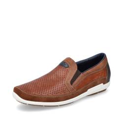 Rieker Herren Slipper 09055, Männer Slip On,Businessschuhe,Anzugschuhe,Office,büro,Freizeit,Mokassins,Halbschuhe,Slip-ons,braun (22),44 EU / 9.5 UK von Rieker